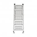 Scara metalica pliabila, 5 trepte cauciuc antiderapant, inaltime 154cm, sarcina maxima 150Kg