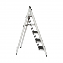 Scara metalica pliabila, 5 trepte cauciuc antiderapant, inaltime 154cm, sarcina maxima 150Kg