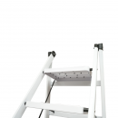 Scara metalica pliabila, 5 trepte cauciuc antiderapant, inaltime 154cm, sarcina maxima 150Kg