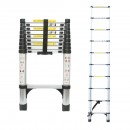Scara telescopica aluminiu 2.9m, 10 trepte antiderapante, sarcina maxima 150kg Breckner Germany
