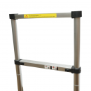 Scara telescopica aluminiu 2.9m, 10 trepte antiderapante, sarcina maxima 150kg Breckner Germany