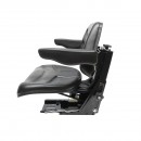 Scaun pentru tractor, negru, reglabil cu cotiera, latime sezut 485mm