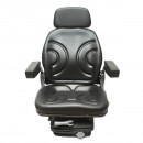 Scaun universal reglabil cu amortizor cotiere si tetiera pentru Tractor Forestier