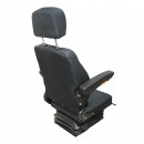 Scaun universal reglabil pe greutate 40-130Kg, cotiere si spatar rabatabil 50-90° pentru tractor, utilaje agricole, industriale, stivuitor