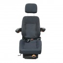 Scaun universal reglabil pe greutate 40-130Kg, cotiere si spatar rabatabil 50-90° pentru tractor, utilaje agricole, industriale, stivuitor