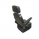 Scaun universal reglabil pe greutate 50-130Kg, cotiere si spatar rabatabil 50-90° pentru tractor, utilaje agricole, industriale, stivuitor