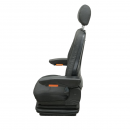Scaun universal reglabil pe greutate 50-130Kg, cotiere si spatar rabatabil 50-90° pentru tractor, utilaje agricole, industriale, stivuitor 