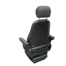 Scaun universal reglabil pe greutate 50-130Kg, cotiere si spatar rabatabil 50-90° pentru tractor, utilaje agricole, industriale, stivuitor 