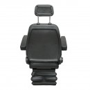 Scaun universal reglabil pe inaltime si greutate 40-120Kg, cotiere si spatar rabatabil 50-90° pentru tractor, utilaje agricole, industriale, stivuitor