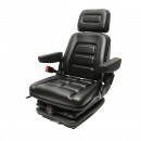 Scaun universal reglabil pentru tractor cu centura de siguranta, cotiere si suspensie mecanica 830x610mm