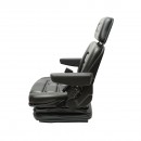 Scaun universal reglabil pentru tractor cu centura de siguranta, cotiere si suspensie mecanica 830x610mm