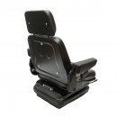 Scaun universal reglabil pentru tractor cu centura de siguranta, cotiere si suspensie mecanica 830x610mm