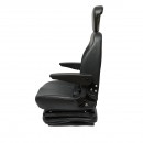 Scaun universal reglabil pentru tractor cu centura de siguranta, cotiere si suspensie mecanica 840x600mm