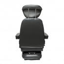 Scaun universal reglabil pentru tractor cu centura de siguranta, cotiere si suspensie mecanica 840x600mm