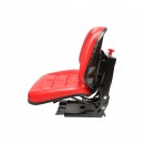 Scaun universal rosu cu reglaj triplu si amortizor pentru tractor U-445
