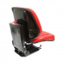 Scaun universal rosu cu reglaj triplu si amortizor pentru tractor U-445