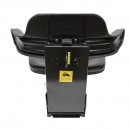 Scaun universal tractor cu reglaj triplu si amortizor, negru lucios