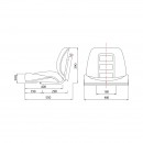 Scaun universal tractor sau stivuitor reglabil cu centura de siguranta si cotiere