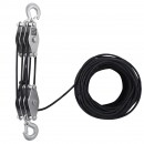 Scripete manual cu raport 5:1, Capacitate 500 kg, Lungime franghie 30.48 m, Otel
