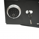 Seif mobila cu amprenta, alarma, inchidere electronica si 2 chei 350x250x250mm Breckner Germany