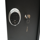 Seif mobila cu amprenta, alarma, inchidere electronica si 2 chei 500x350x310mm Breckner Germany