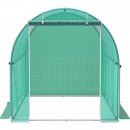 Sera pentru flori si legume, Cadru otel galvanizat, 3x3x2 m, 6 ferestre, 140 g/cm³ PE