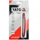 Set 10 buc banda Yato YT-09746, P120, 10x330mm, pentru polizoare pneumatice