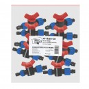 Set 10 robineti Micul Fermier, pentru banda de picurare, cu racord dublu