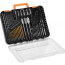 Set 100 burghie, biti, carote, HSS, Cr-V, cutie transport, etichete clare pentru organizare