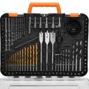Set 100 burghie, biti, carote, HSS, Cr-V, cutie transport, etichete clare pentru organizare