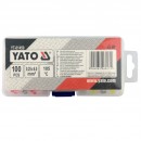 Set 100 tuburi termocontractibile Yato YT-81450, transparente, max diametru 1.7-6mm