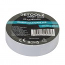 Set 10buc banda izolatoare Detoolz 19mm*20m ALB G01