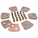 Set 12 ferodouri 4mm(77x69) cu nituri pentru disc ambreiaj  D1010 UTB U-1010