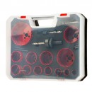 Set 15 carote HSS bimetal 19-83 mm, prindere hexagonala