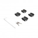 Set 2 bare transversale pentru portbagaj din aluminiu cu antifurt 1500mm Breckner Germany