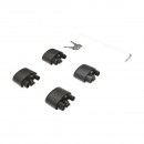 Set 2 bare transversale pentru portbagaj din aluminiu cu antifurt 1500mm Breckner Germany