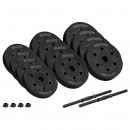 Set 2 gantere reglabile 2x10kg rebel active