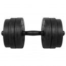 Set 2 gantere reglabile 2x10kg rebel active