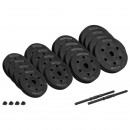 Set 2 gantere reglabile 2x15kg rebel active