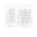 Set 2 spaliere pentru castraveti, plante agatatoare, 100x80, Pliabil