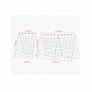 Set 2 spaliere pentru castraveti, plante agatatoare, 90 x 140 cm, Pliabil, 24 x Cleme de fixare