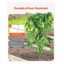 Set 2 spaliere pentru castraveti, plante agatatoare, 90 x 140 cm, Pliabil, 24 x Cleme de fixare
