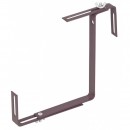 Set 2 suporti metalici pentru balustrade Strend Pro Terakota, reglabile, maro