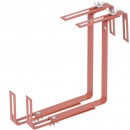 Set 2 suporturi metalice pentru balustrade Strend Pro Brown, reglabile, maro 