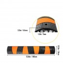 Set 2 x Limitator de viteza cu 2 canale protectie cabluri, Capacitate 10000 kg/axa, lungime 185 cm