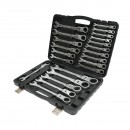 Set 22 chei combinate cu clichet articulate CrV 6-32mm Breckner Germany