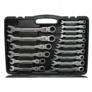 Set 22 chei combinate cu clichet articulate CrV 6-32mm Breckner Germany