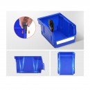 Set 24 cutii pentru organizare accesorii, Stivuibile, cleme incluse, Albastru/Rosu, 137 x 105 x 78 mm