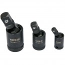Set 3 adaptoare de impact Yato YT-10643, 1/4, 3/8, ½, Crom Molibden