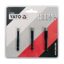 Set 3 burghie diamantate, Yato YT-60409, pentru placi ceramice, 1/4, 6-8-10 mm